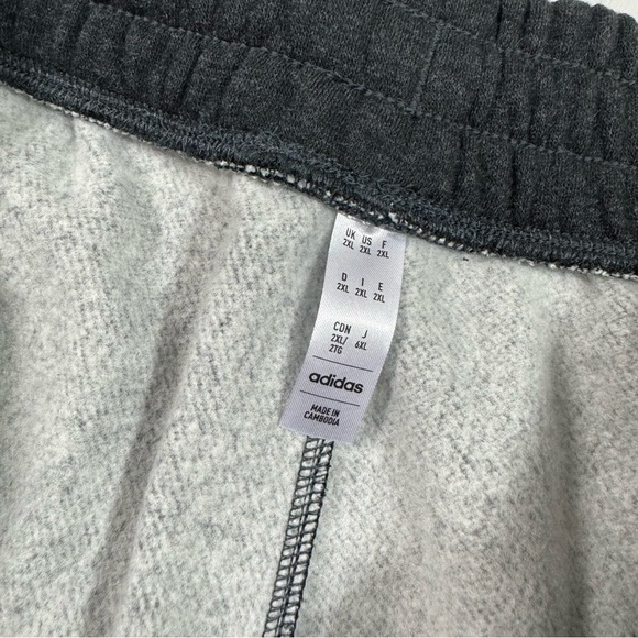 New Adidas Multi Sport Sweat Shorts Black Melange - Picture 5 of 9